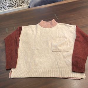Color block sweater